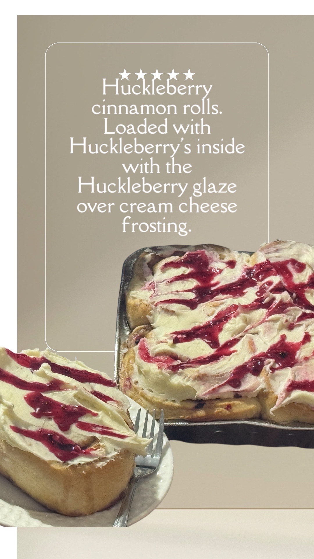 Cinnamon Rolls-Huckleberry