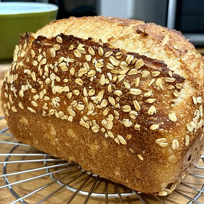 Honey Oat Sourdough Loaf