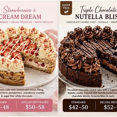 Sweet Balance 8” Cookie Cakes