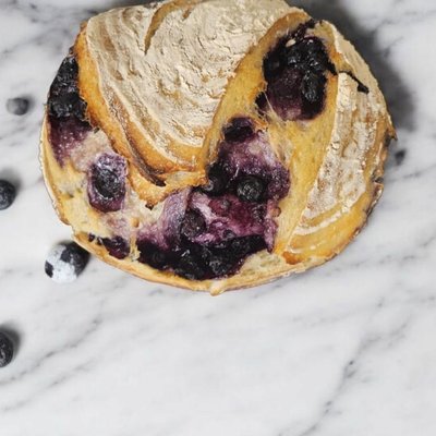 Artisan Sourdough Blueberry Lemon Bread 