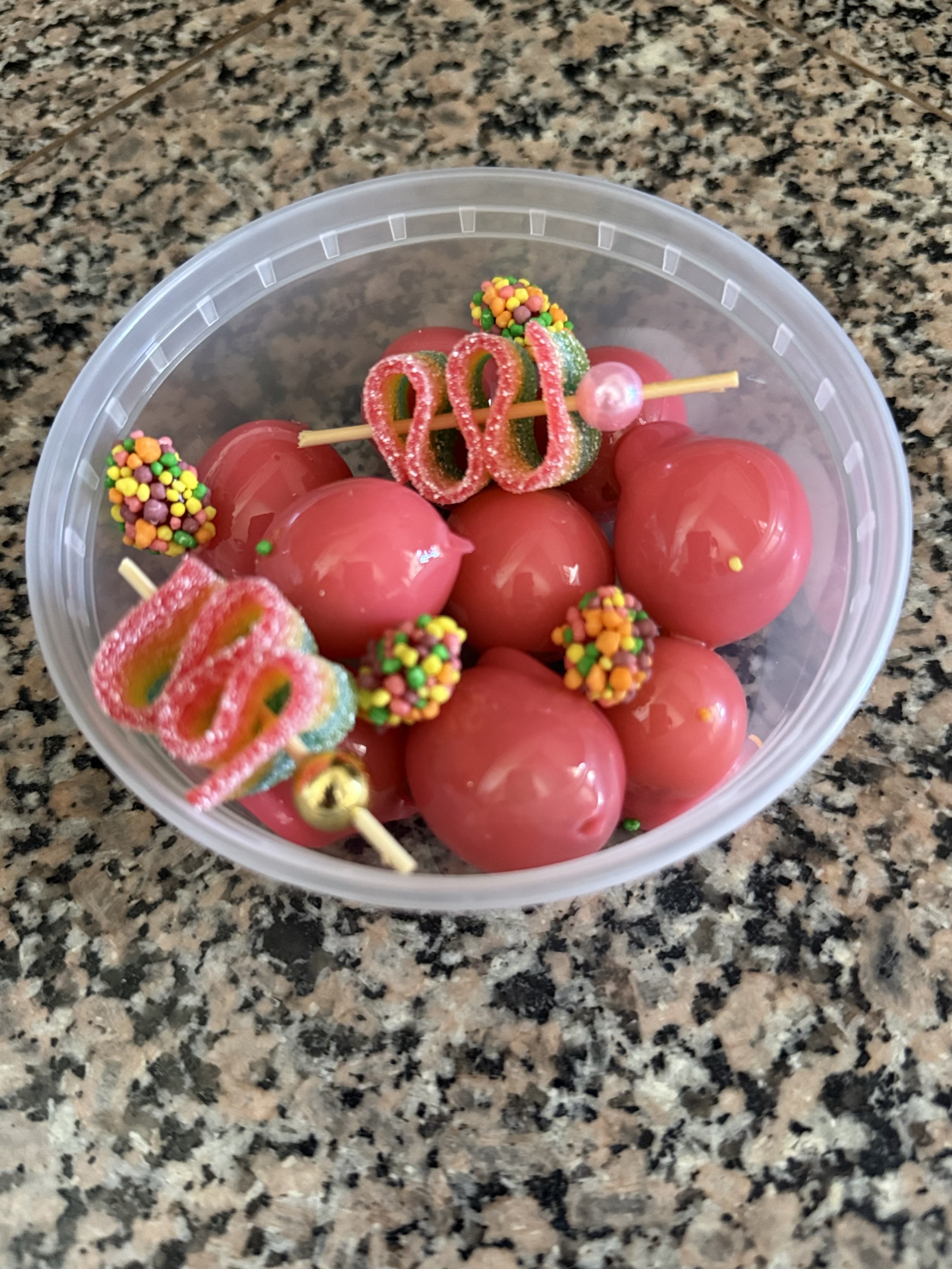 Candied grapes