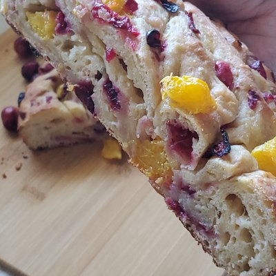 Foccacia,  Orange cranberry  Sourdough Focaccia