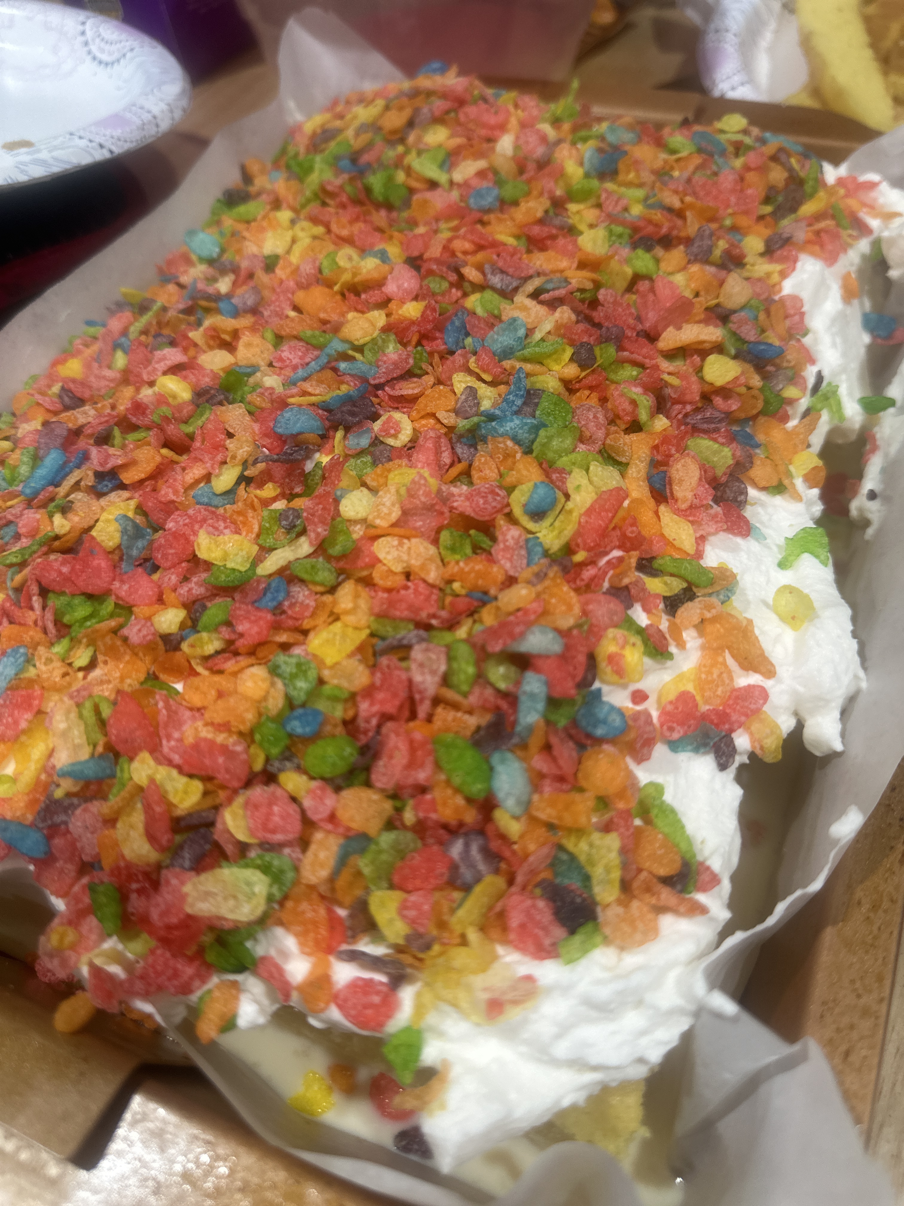 Fruity Pebbles Tres Leches