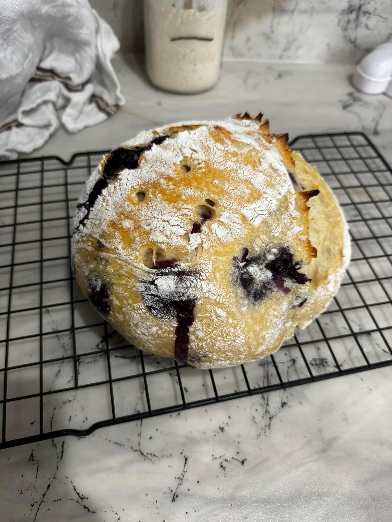 Blueberry & Lemon Zest Sourdough Loaf