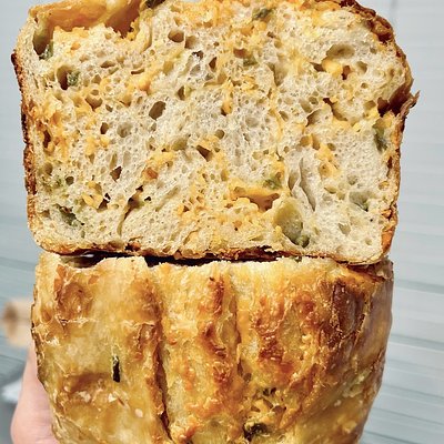 Jalapeño Cheddar Sourdough Loaf