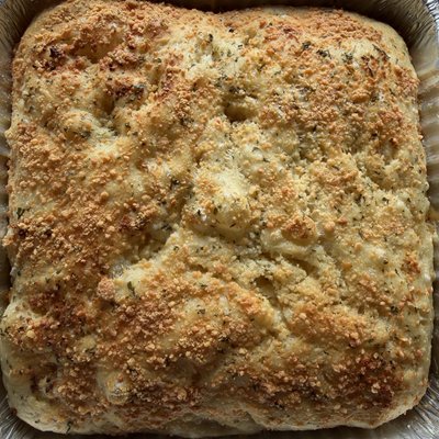 Half Garlic Parm Focaccia (8x8)