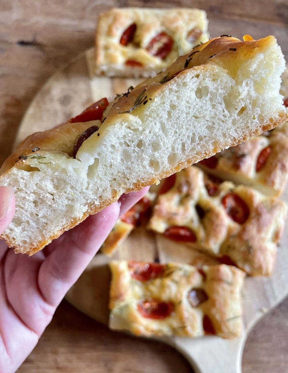 Large Organic Tomato Garlic Focaccia 