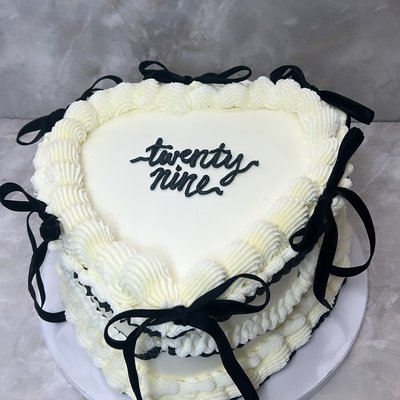 3 Layer 10in Heart Cake 