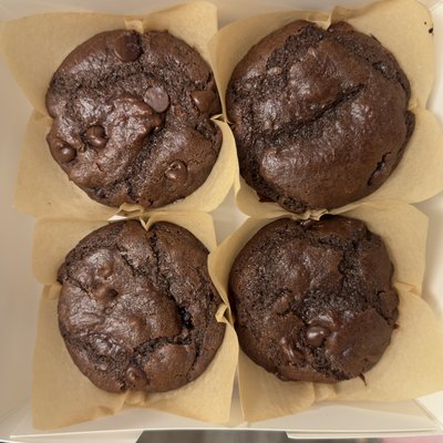 Double Chocolate Chip Sourdough Muffins- 6 Pack
