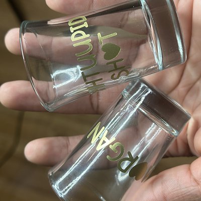 Custom Shot Glasses – Vinyl or Photo Design
