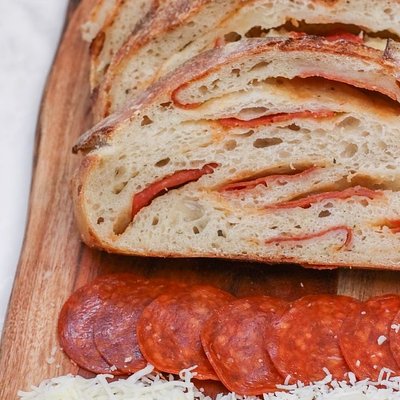 Pepperoni & Cheese Sourdough Loaf