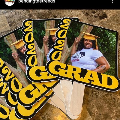 Custom Graduation Fans