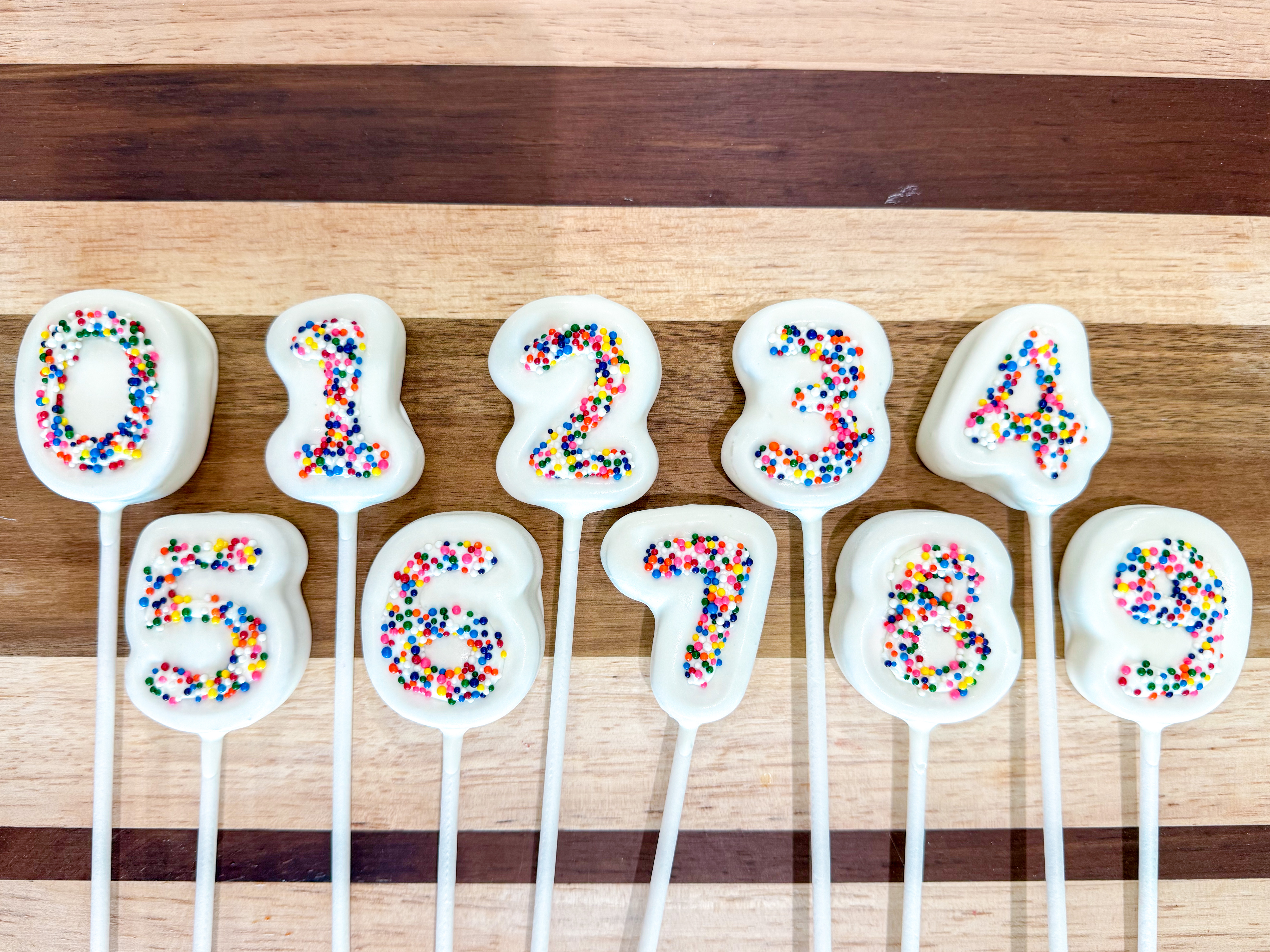 Number Cake Pops
