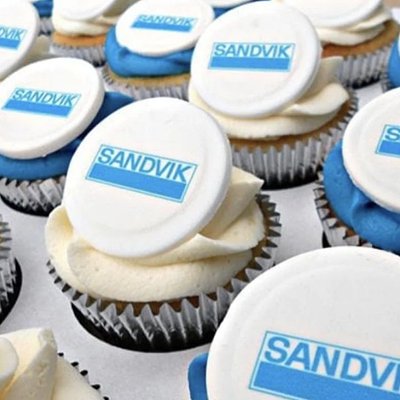 Company Logo Cupcakes