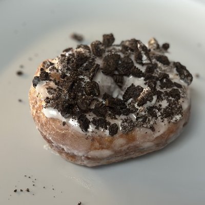 Cookies & Cream Glazed Sourdough Donuts