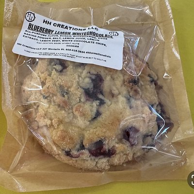 Blueberry Lemon White Chocolate Chip Cookies 