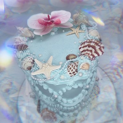 6in 3 Layer Heart Cake