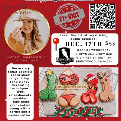 Naughty List Only Decorating Class 12/17 6:30pm