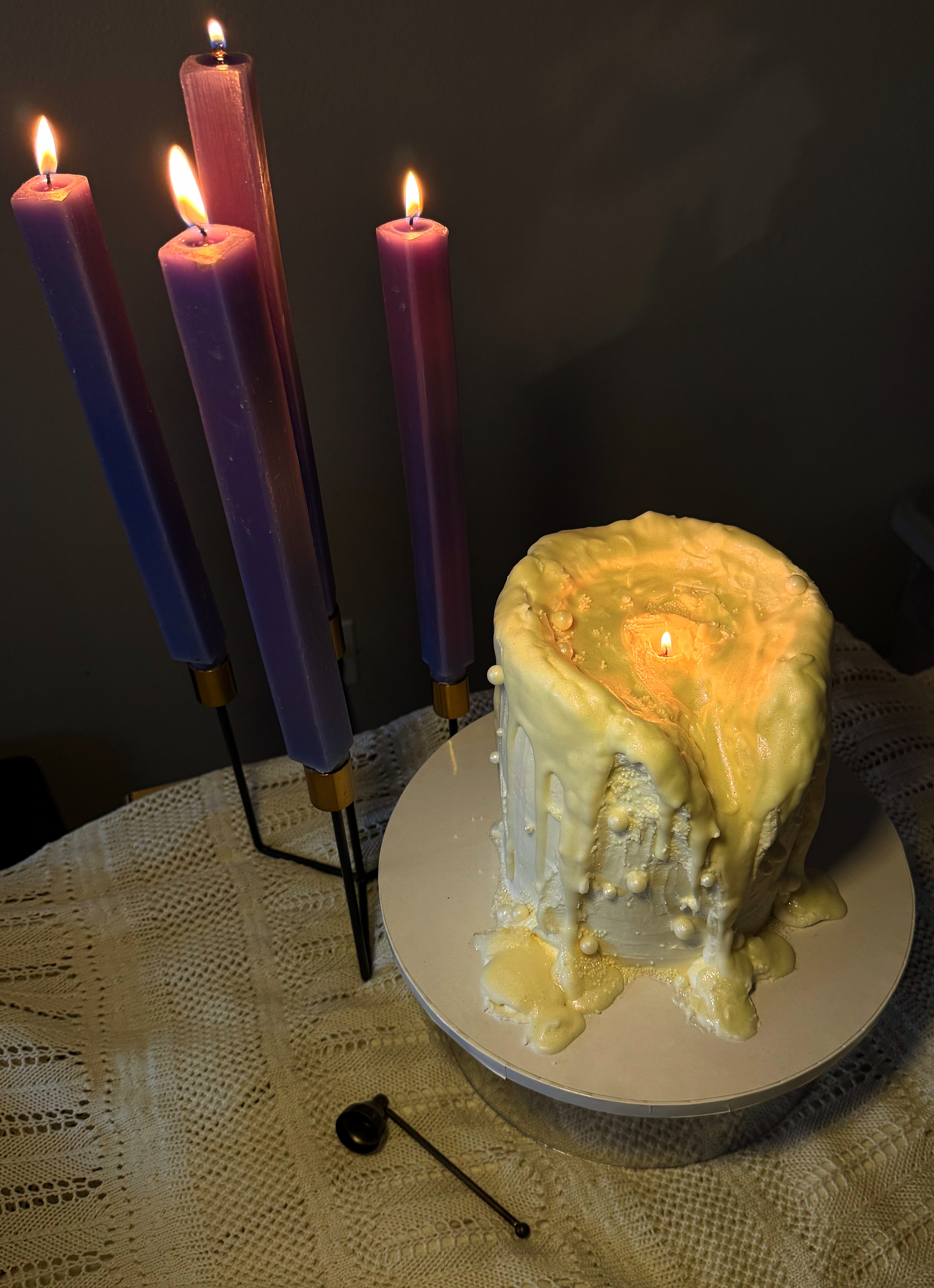 Drippy Candle Cake