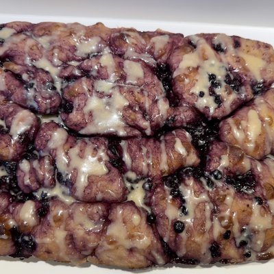 Blueberry Lemon Focaccia (glazed)