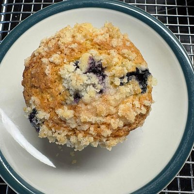 Sourdough Blueberry Muffins