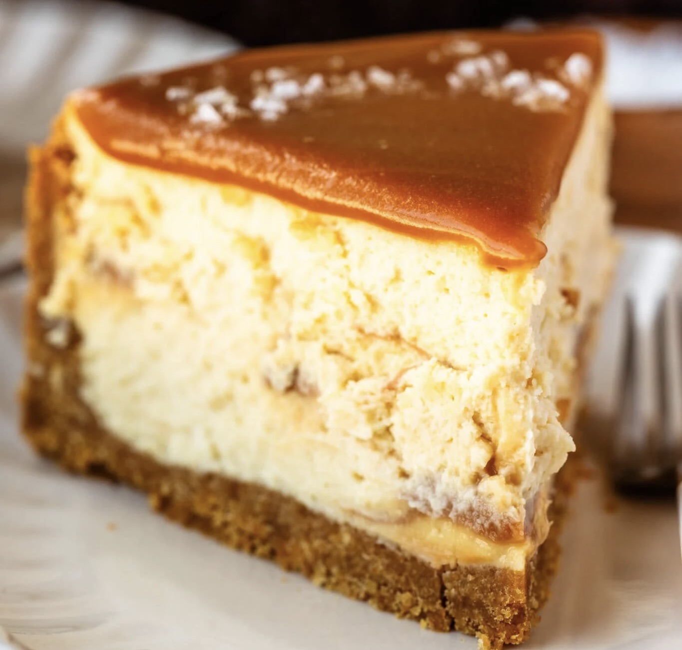 Caramel Cheesecake Slice
