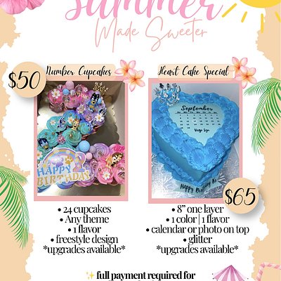 $50 Number Cupcakes