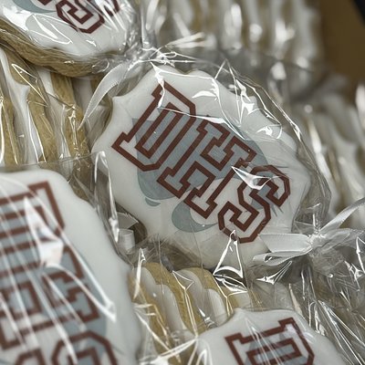 Custom Decorated/Printed Sugar Cookies Wrapped w/bow