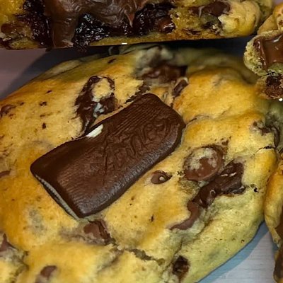 Mint Candy Stuffed Cookies