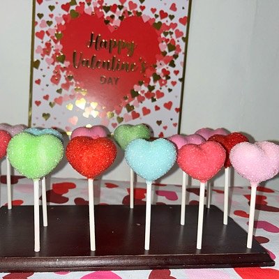 Heart Cake Pops 