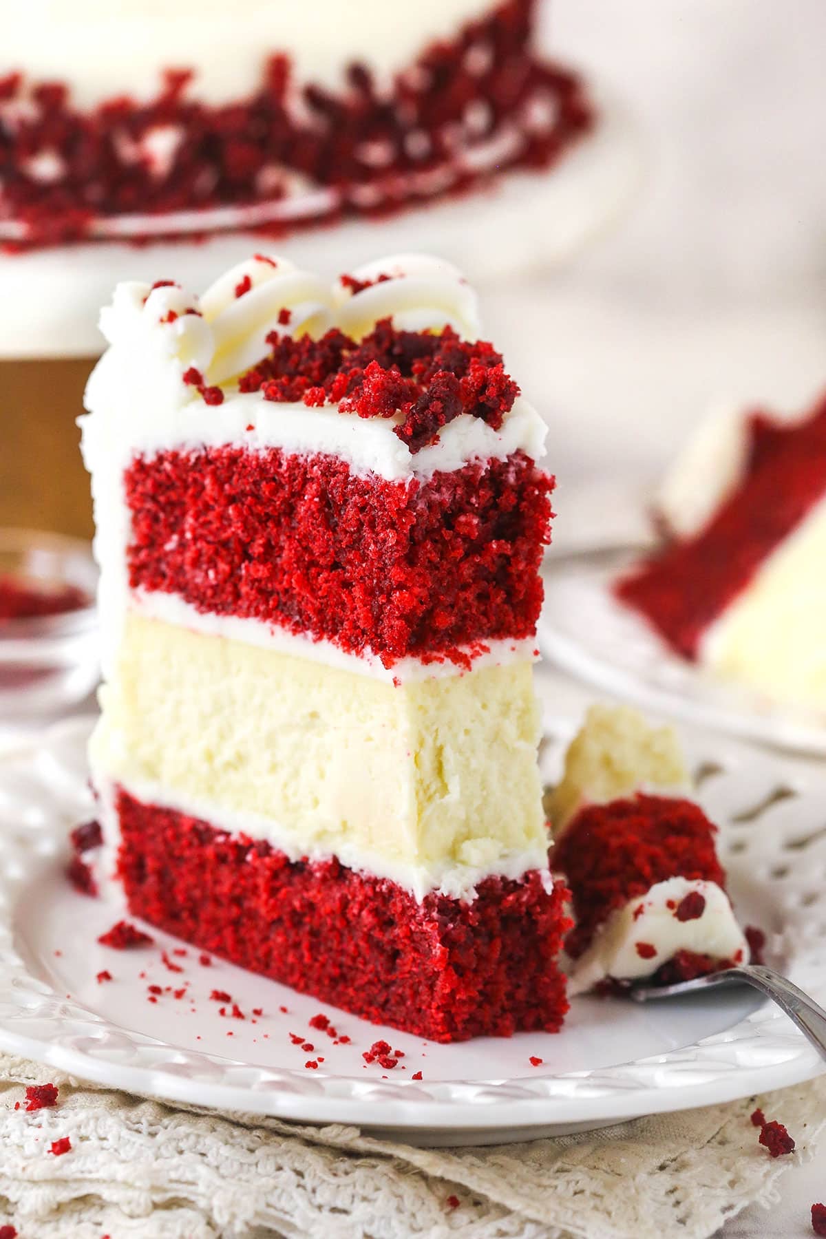 Red Velvet Cheesecake Slice 