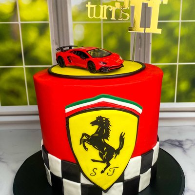 Tall Double Barrel Cake Serves 22-30