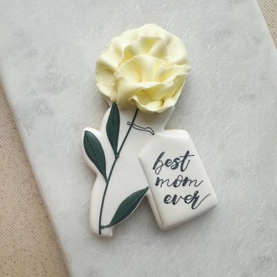 Mom flower W/tag