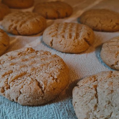 Freshly-Milled Gluten Free Buckwheat Peanut Butter Cookies