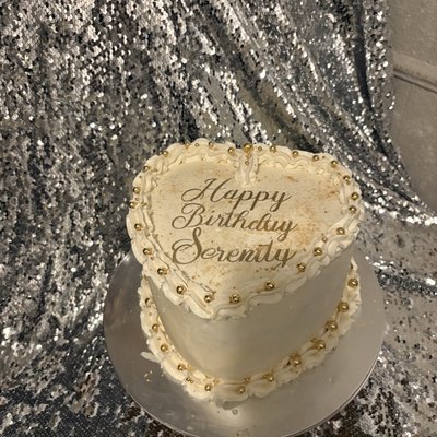 6” Heart Shaped Cake 