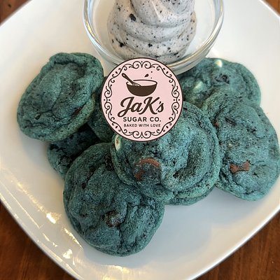 Dunkable Cookie Monster Cookies With Oreo Dip (12 Count With Dip)