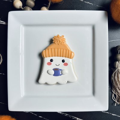 Halloween Large Cookie - Beanie Ghost