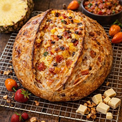 🍍🎉Pineapple Palooza! Pineapple, Habanero Salsa & Gruyere