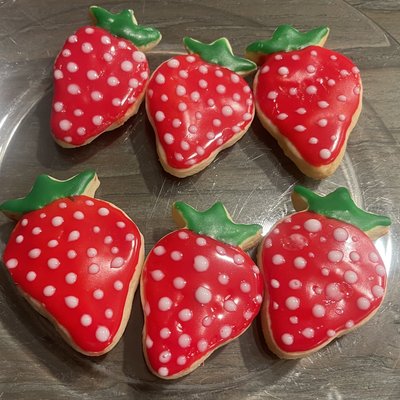Strawberry Decorative  Cookies Cut-out