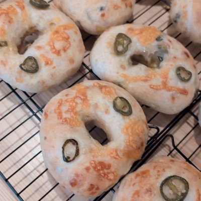 Sourdough Bagels 