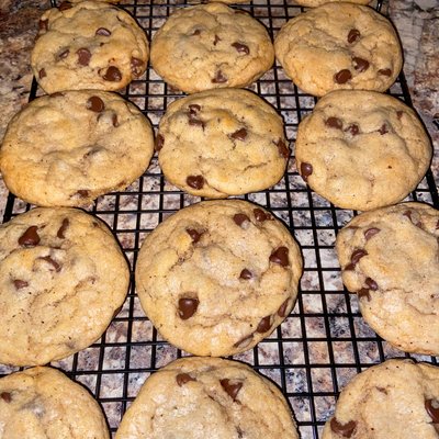 Brown Butter Chocolate Chip Sourdough Cookies