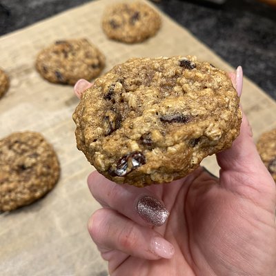 6 Oatmeal Rasin Sourdough Cookies