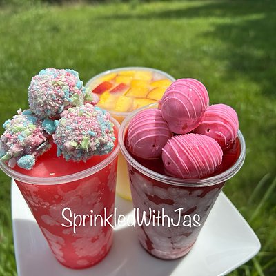 Icy Cups W/ Candied Fruit 