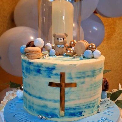 Christening Buttercream Cakes 
