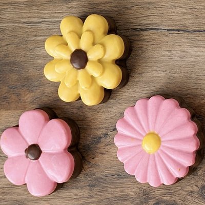 Chocolate-Covered Flower Treats