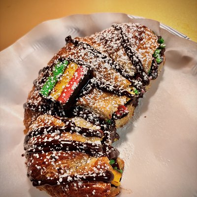 3 Large Stuffed Croissants - Italian “Rainbow” Seven Layer Cookie 