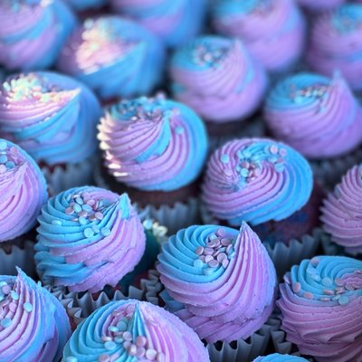 Cotton Candy Cupcakes 