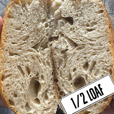 1/2 Plain Sourdough Loaf