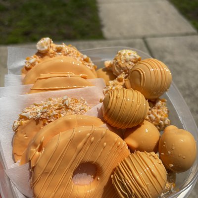 Orange Cream Candied Grapes 