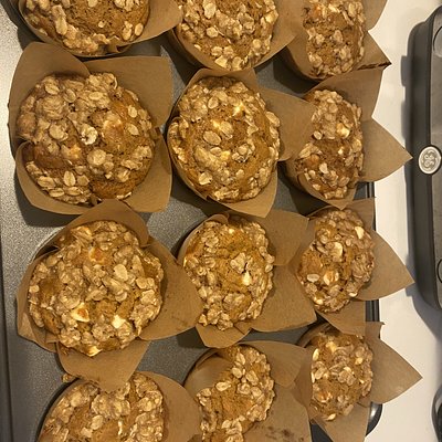 White Chocolate Chip Pumpkin Muffins (12 Count)